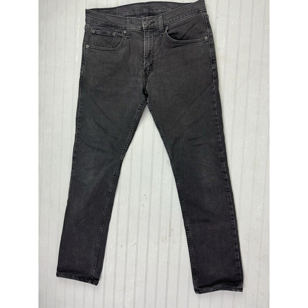 Levis Size 32x34 Mens Jeans Black (Actual Inseam 29) Stretch Slim Leg Stretch